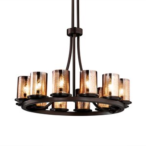 Leland 12-Light Shaded Chandelier