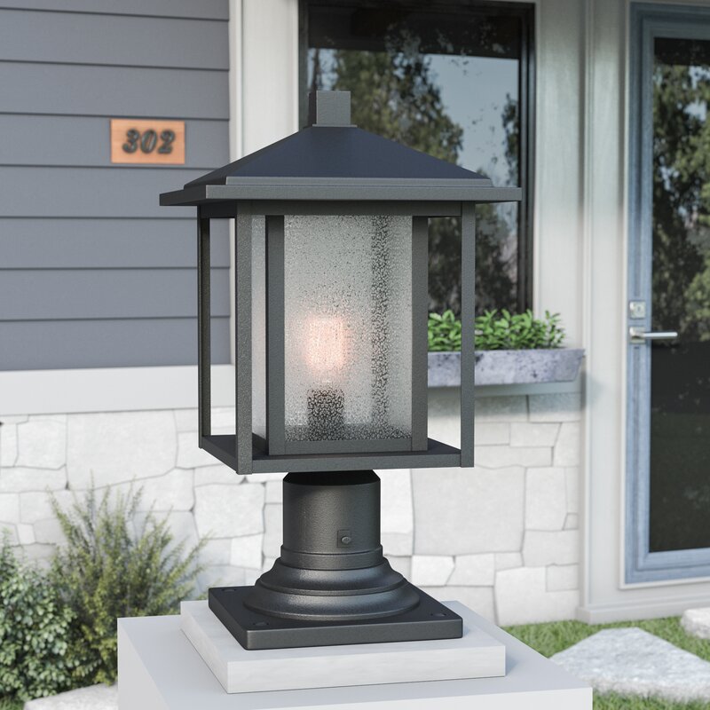 Bloomsbury Market Hungate Outdoor 1-Light Pier Mount Light & Reviews ...