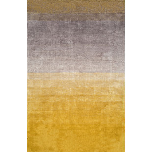 Modern Yellow Gold Area Rugs Allmodern Toth Hand Tufted Yellow Area Rug