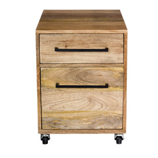 Solid Wood Filing Cabinets You Ll Love Wayfair Shery 2 Drawers Mobile Vertical File