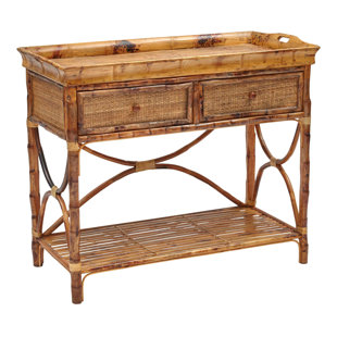 Wicker Rattan Console Tables You Ll Love Wayfair Timeless English Serving Console Table