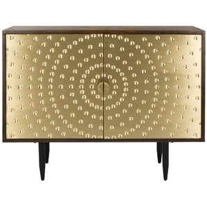 Rina Brass Sideboard by Everly Quinn