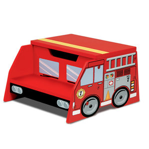 Firefighter Fire Truck Step Stool with Storage by KidKraft