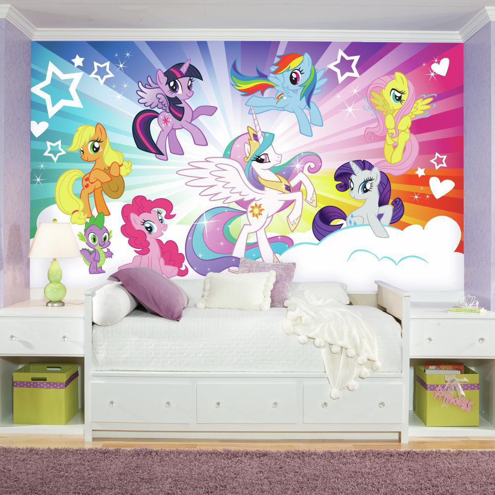 Room Mates Prepasted My Little Pony Cloud Xl Chair Rail Ultra Room Mates Prepasted My Little Pony Cloud Xl Chair Rail Ultra Strippable 10 5 L X 6 W Wall Mural Wayfair