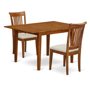 Milan 3 Piece Dining Set by East West Furniture