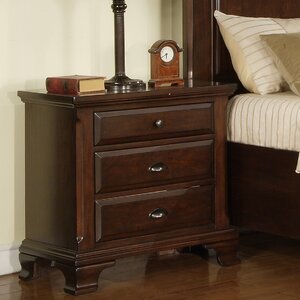 Plattsburgh 3 Drawer Nightstand