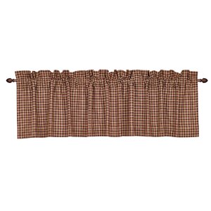 Medomak Plaid Curtain Valance