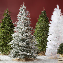 Artificial Christmas Trees You Ll Love Wayfair Flocked Christmas Trees