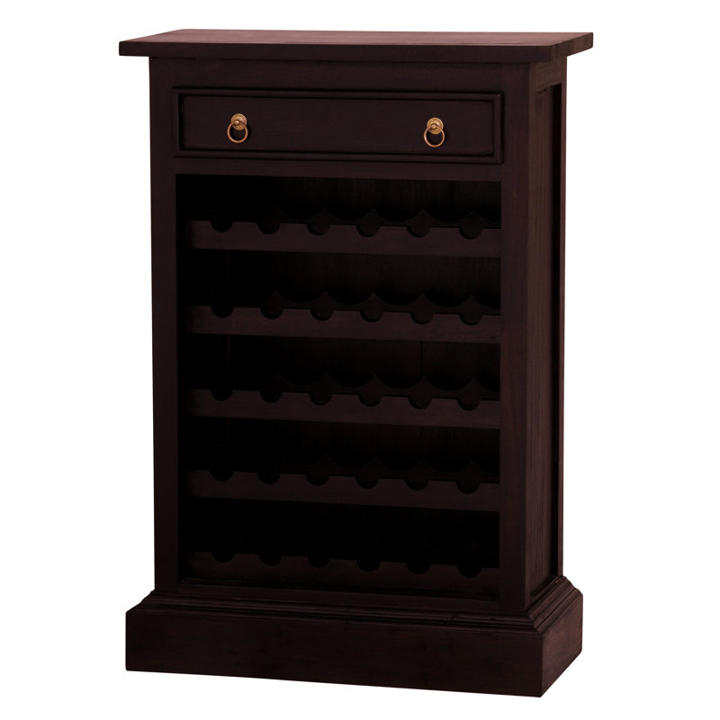 Alcott Hill Ares Handcrafted Solid Mahogany Wood 30 Bottle Floor Alcott Hill Ares Handcrafted Solid Mahogany Wood 30 Bottle Floor Wine Cabinet Wayfair
