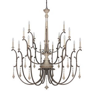 Drumboe 16-Light Candle-Style Chandelier