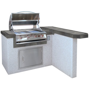 4-Burner Built In Propane Gas Grill with Cabinet