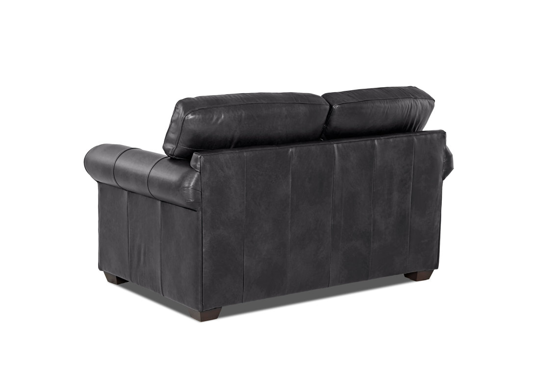 Wayfair Custom Upholstery™ Rachel Leather Loveseat & Reviews Wayfair