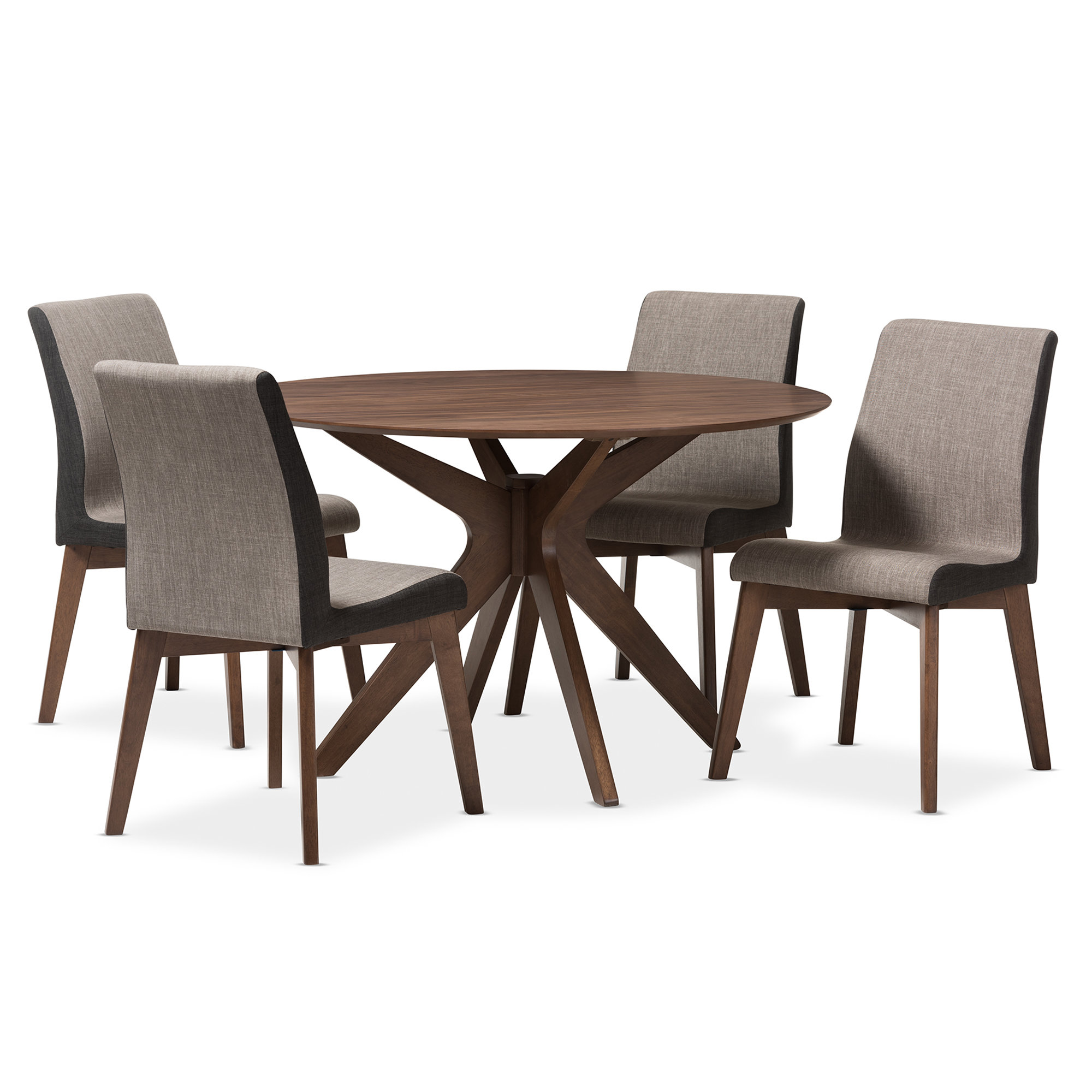 Whole Interiors Kimberly Mid Century Modern Wood Round 5 Piece Whole Interiors Kimberly Mid Century Modern Wood Round 5 Piece Dining Set Reviews Wayfair