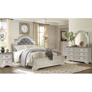 Gold White Bedroom Sets You Ll Love Wayfair Dimitri Panel 4 Piece Bedroom Set
