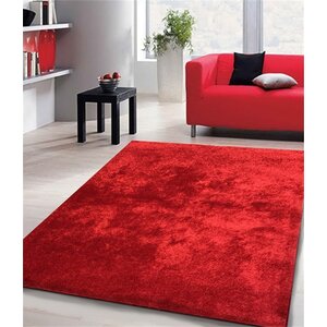 Arriaga Hand Tufted Red Area Rug