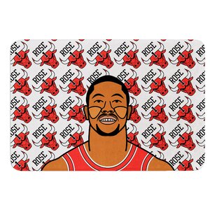 Derrick Rose by Will Wild Bath Mat