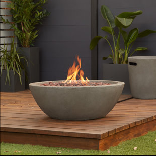 Riverside Concrete Propane Gas Fire Pit