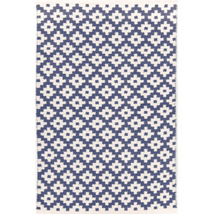 Royal Blue And White Rug Wayfair Samode Hand Woven Blue White Indoor Outdoor Area Rug