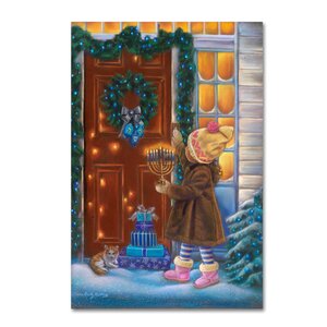 'Hanukkah' Graphic Art Print on Wrapped Canvas