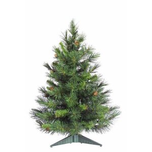 Cheyenne 2' Green Artificial Christmas Tree with Stand