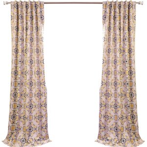 Soliel Nature/Floral Blackout Thermal Single Curtain Panel