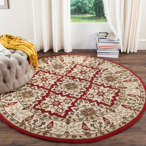 Broadcommon Hand-Hooked Ivory Area Rug