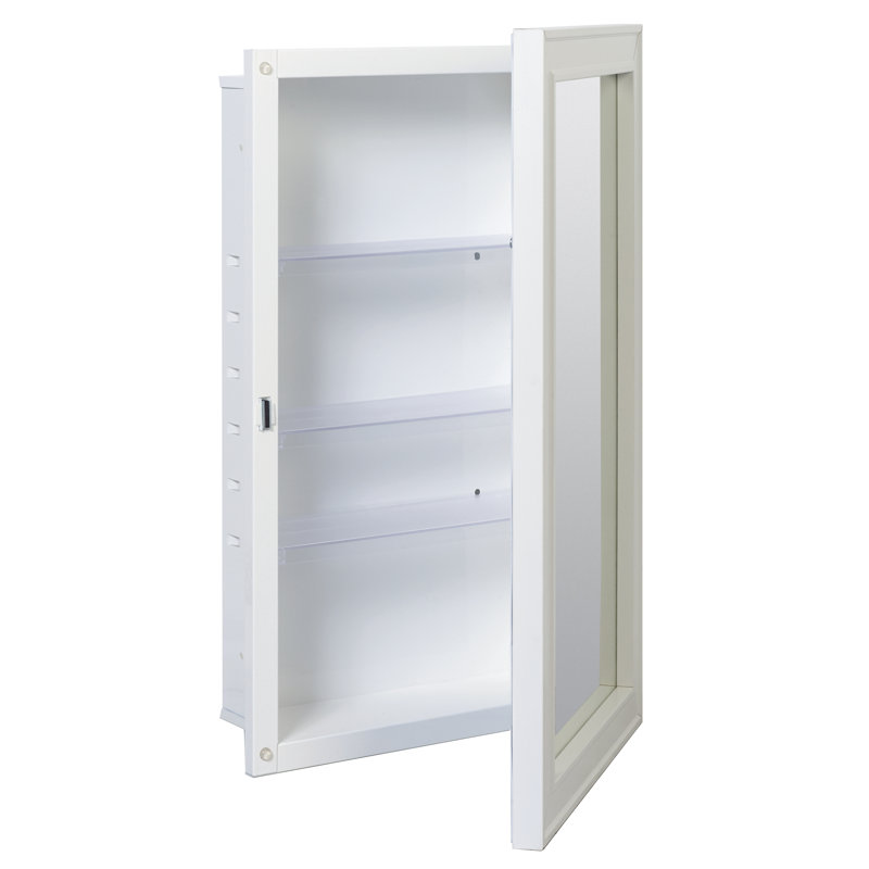 Marc 16.5" x 26.75" Recessed Framed Medicine Cabinet with ...