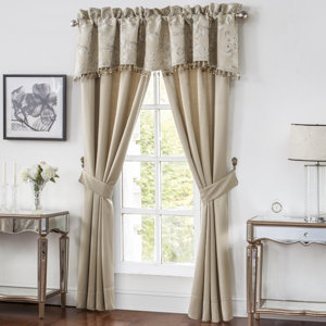 Chantelle Solid Rod Pocket Curtain Panels (Set of 2)