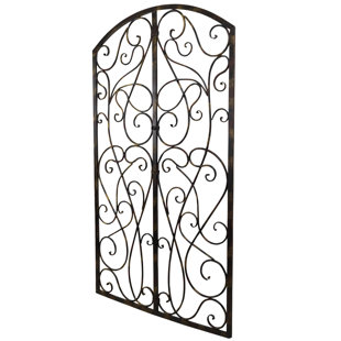 Wrought Iron Gate Wall Decor Wayfair Wrought Iron Scroll Panel Wall Décor