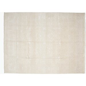 One-of-a-Kind Jaipur Hand-Knotted Ivory Area Rug