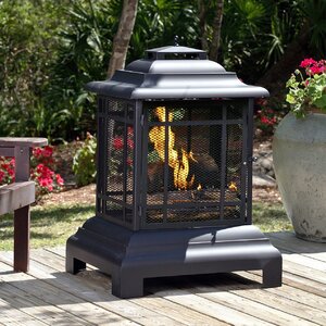 Patio Steel Wood Burning Pagoda