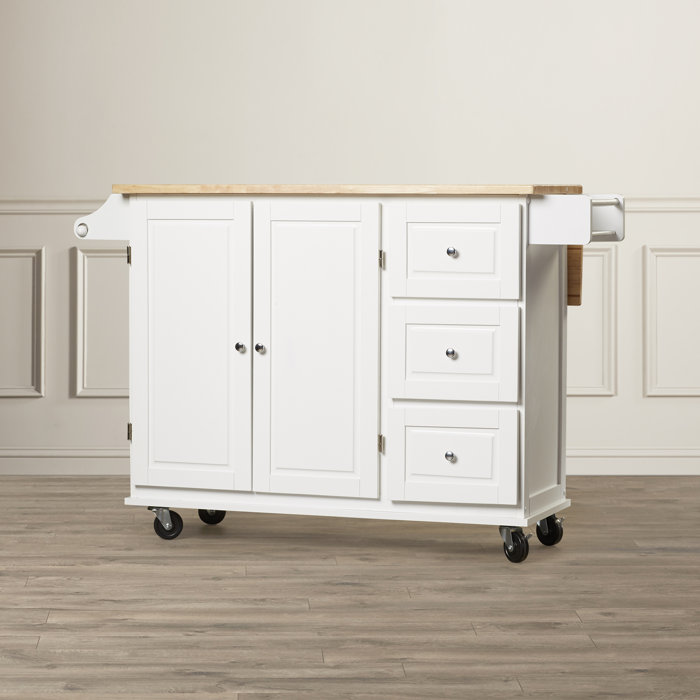 Three Posts Hardiman Kitchen Island With Wood Top Reviews Wayfair Ca Hardiman Kitchen Island With Wood Top
