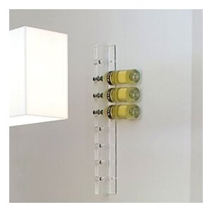 Acrylic 8 Bottle Wall Mounted Wine Rack