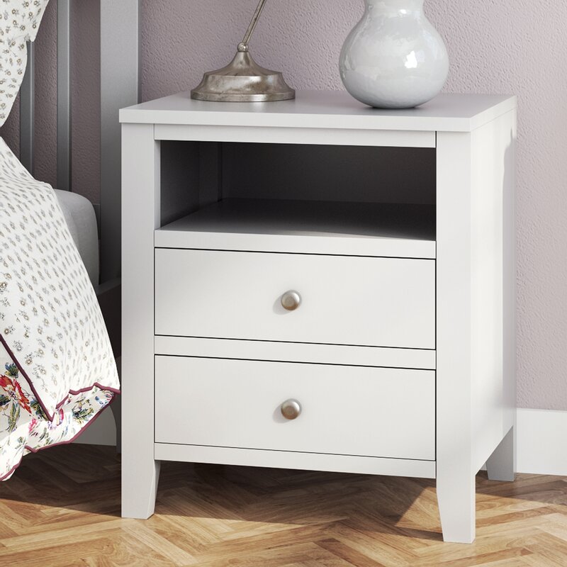 Fairmont Park Kingsbridge 2 Drawer Bedside Table & Reviews ...