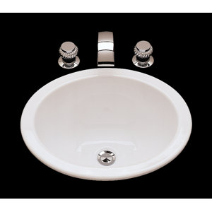 Georgia Double Glazed Circular Self Rrimming Bathroom Sink with Overflow