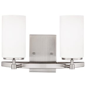 Haworth 2-Light Drum/Cylinder Shade Vanity Light