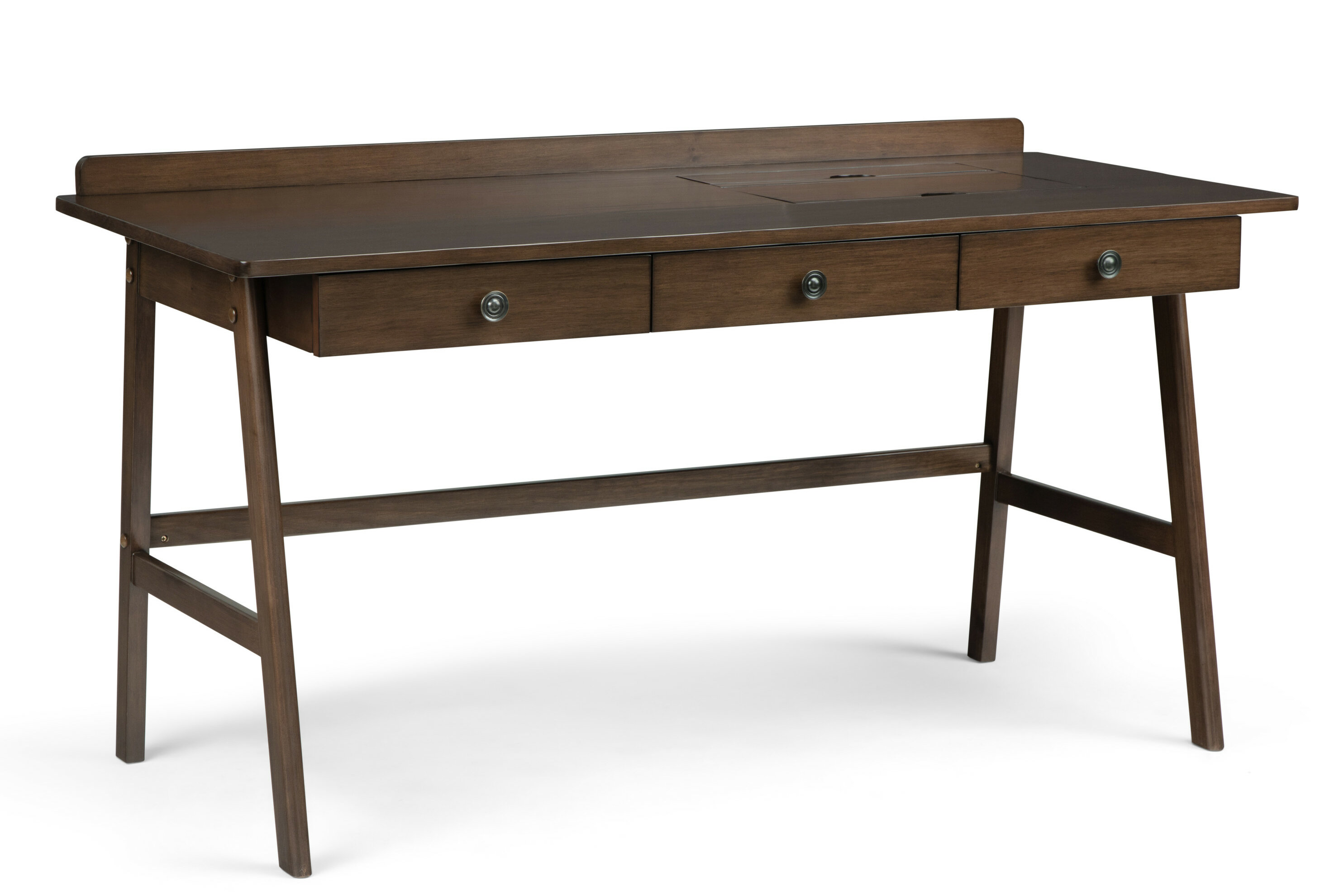 Alcott Hill Mcallier Solid Wood Computer Desk Wayfair