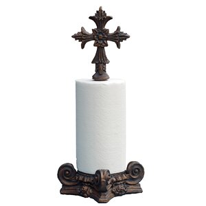 Fleur De Lis Top Paper Towel Holder