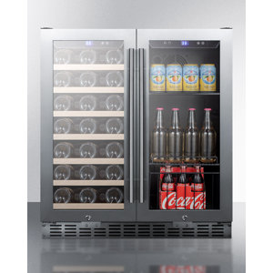 Summit 28 Bottle Dual Zone Convertible Wine Cooler