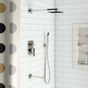 Shower Systems You Ll Love In 2019 Wayfair Cahoon Diverter Complete Shower System With Square Rain Tub Filler And Handheld Includes Rough In Valve