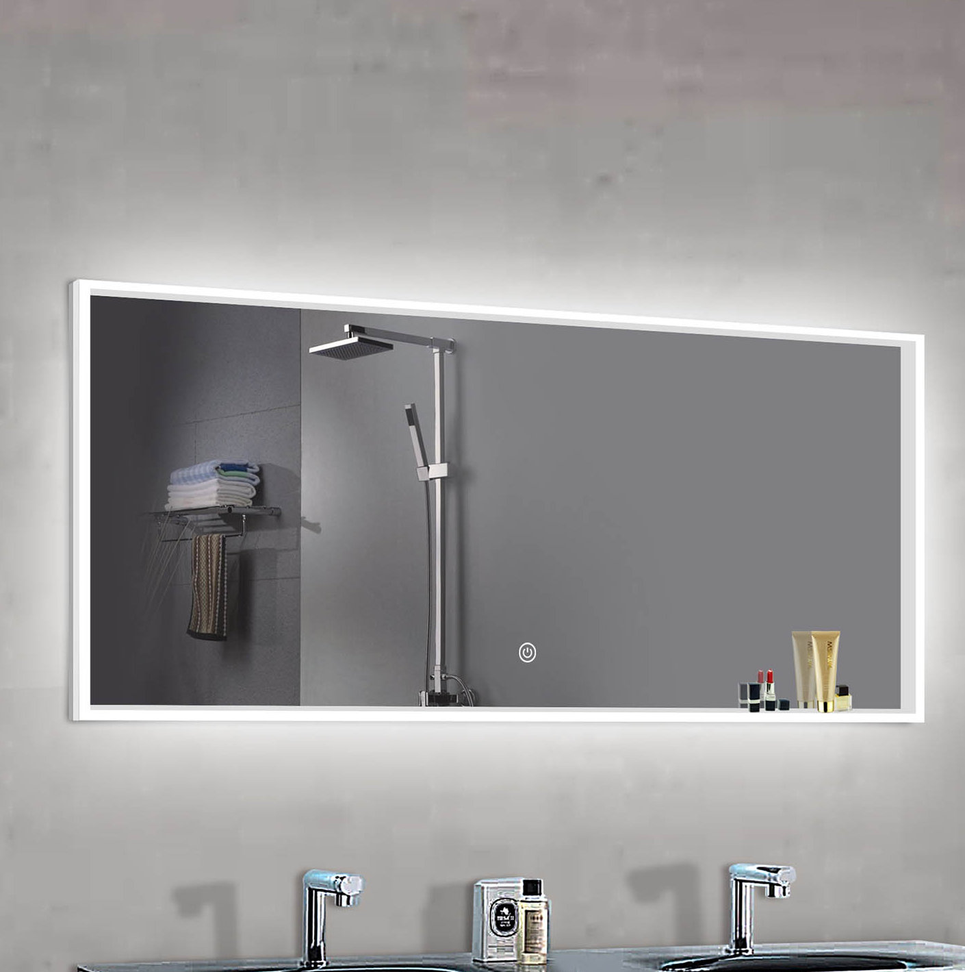 Orren Ellis Alfson Led Bathroom Vanity Mirror Wayfair