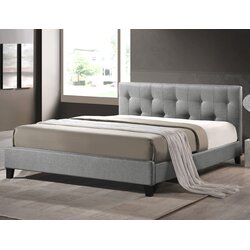 Alisa Upholstered Platform Bed & Reviews | Joss & Main