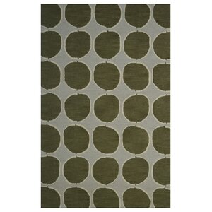 Wool Hand-Tufted Green/Gray Area Rug