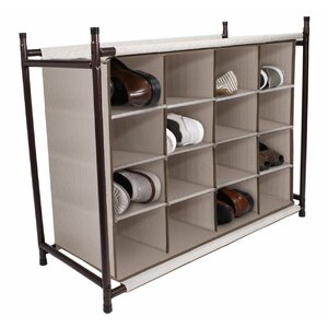 16 Pair Shoe Rack