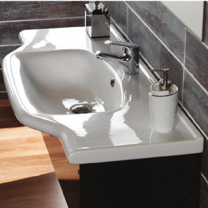 Yeni Klasik Ceramic Rectangular Drop-In Bathroom Sink with Overflow