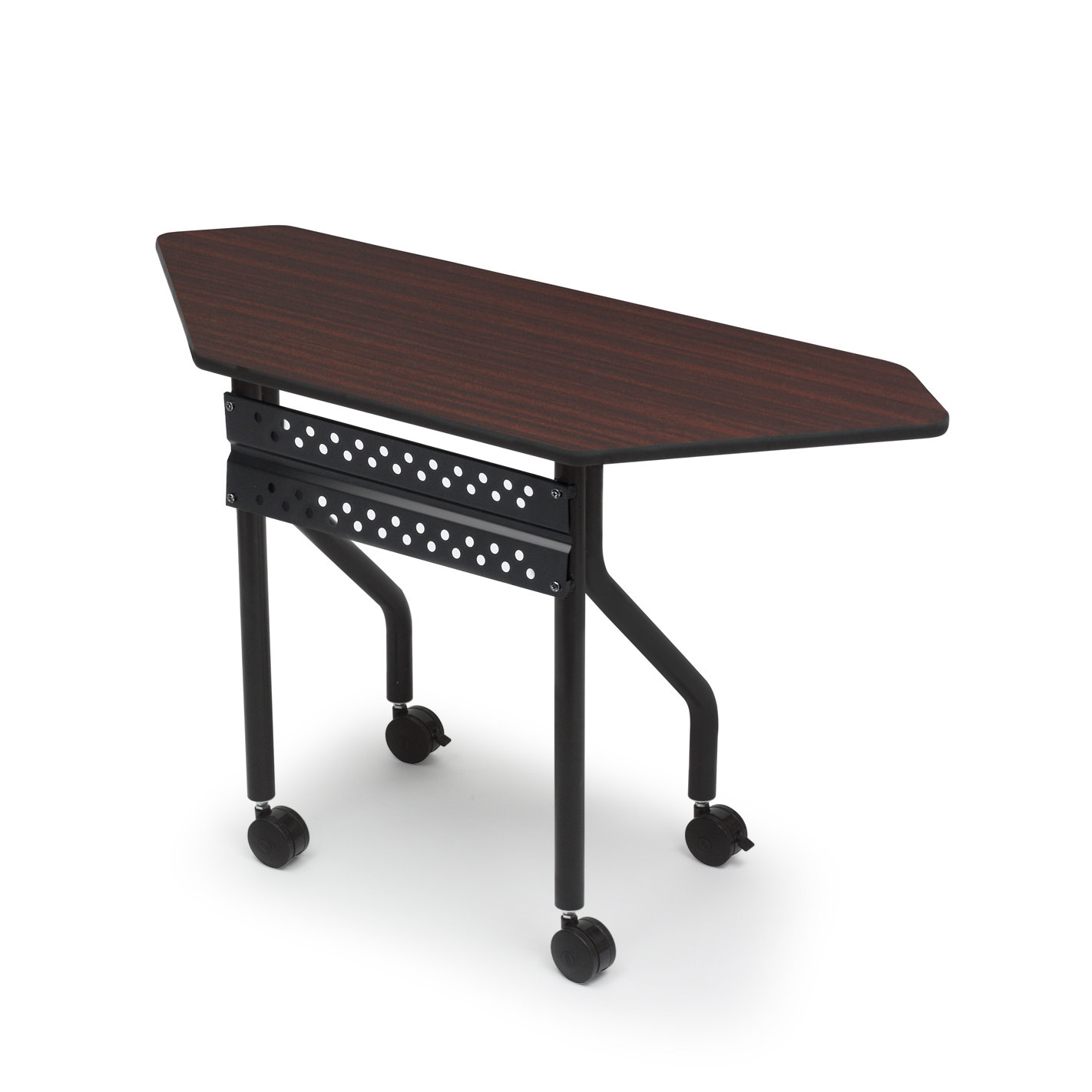 Iceberg Enterprises Officeworks Trapezoid Training Table with Wheels