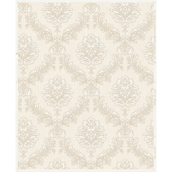 Graham & Brown Oxford Jacquard 33' x 20" Damask Wallpaper & Reviews