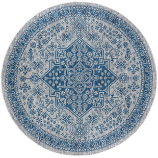 View Ares Traditional Indigo Indoor outdoor Area