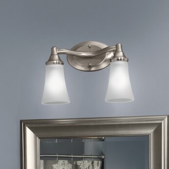 YB2862CH,BN Moen Eva 2-Light Vanity Light & Reviews | Wayfair