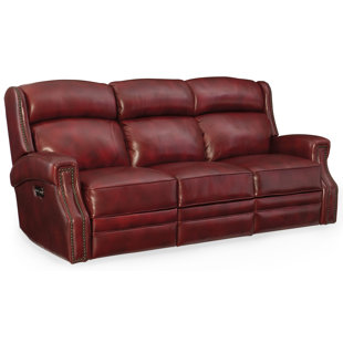 Maroon Leather Sofa Wayfair Carlisle Leather Sofa